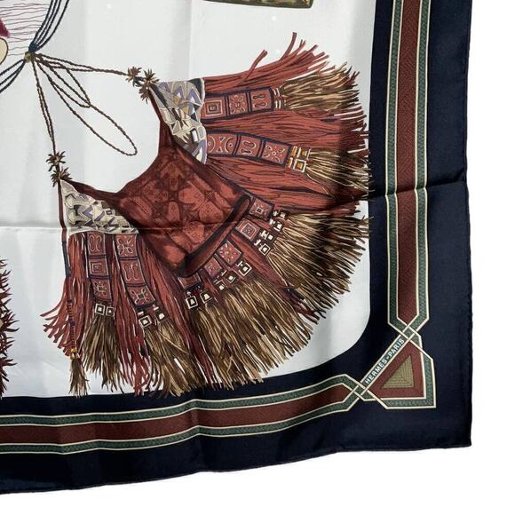 Hermes Hermès Cuirs Du Desert Silk Scarf 90cm Square Carre - Picture 5 of 16